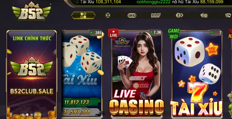 Khám Phá Casino Online B52 Club Sảnh Chơi Đẳng Cấp Mang Tầm Quốc Tế