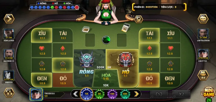 Chinh Phục Dragon Tiger Tại B52 Club Nhận Thưởng Cực Lớn Mỗi Ngày