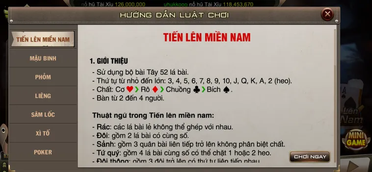 Đỉnh Cao Tiến Lên Miền Nam Nhà Cái B52 Club Và Cách Thắng Lớn 2026